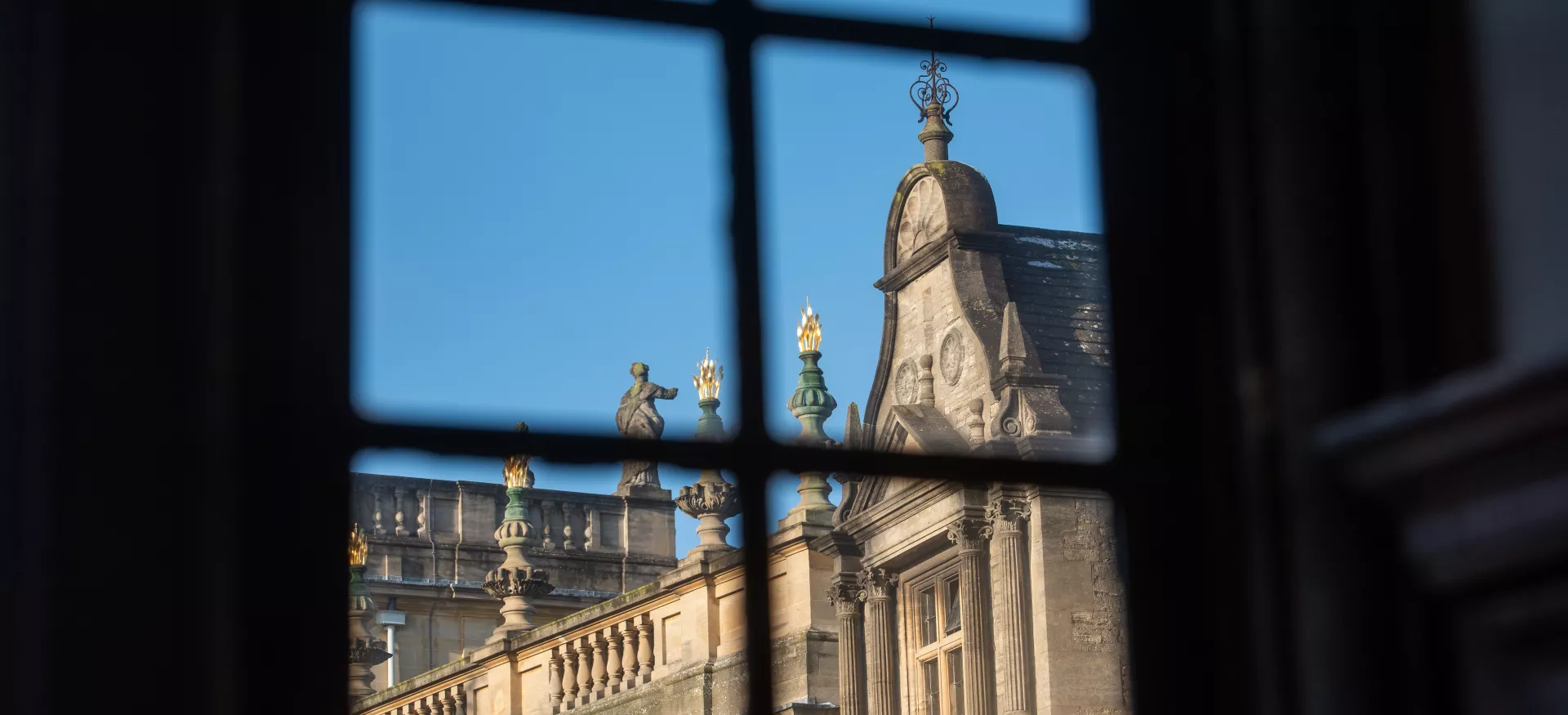 View of chapel roof from a window